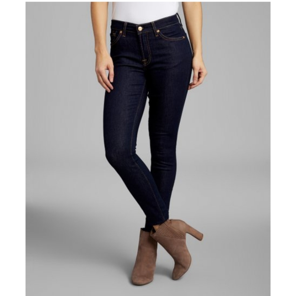7FAMK Gwenevere Mid Rise Skinny Jeans Size 28